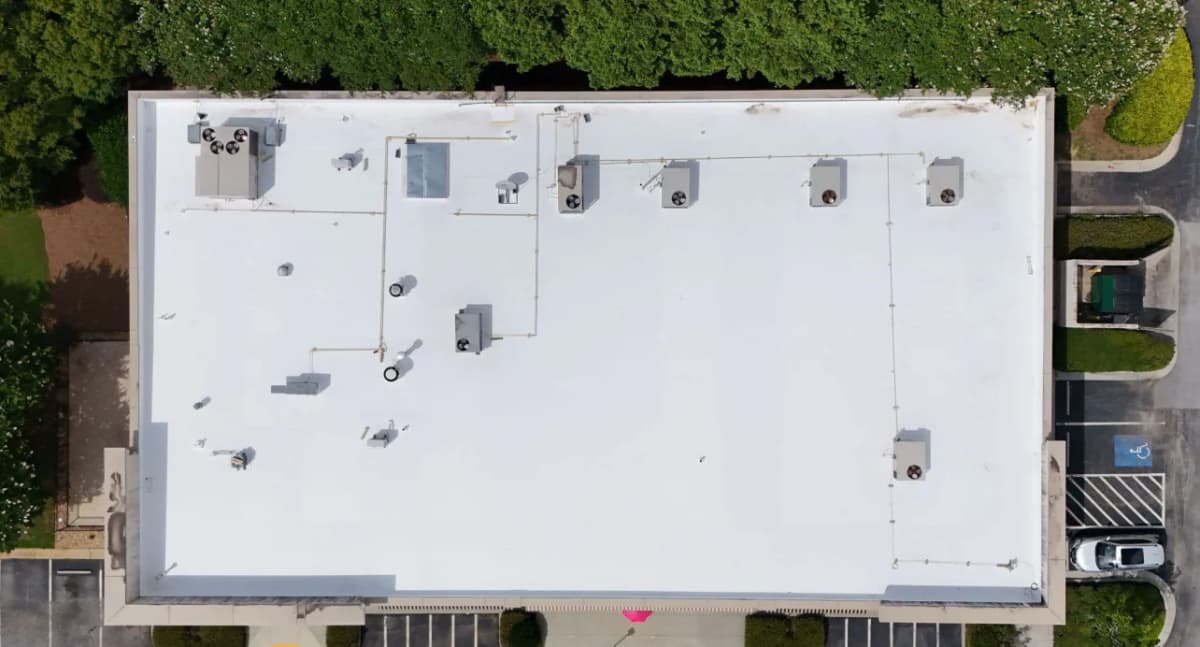 TPO Commercial Roof Restoration - after