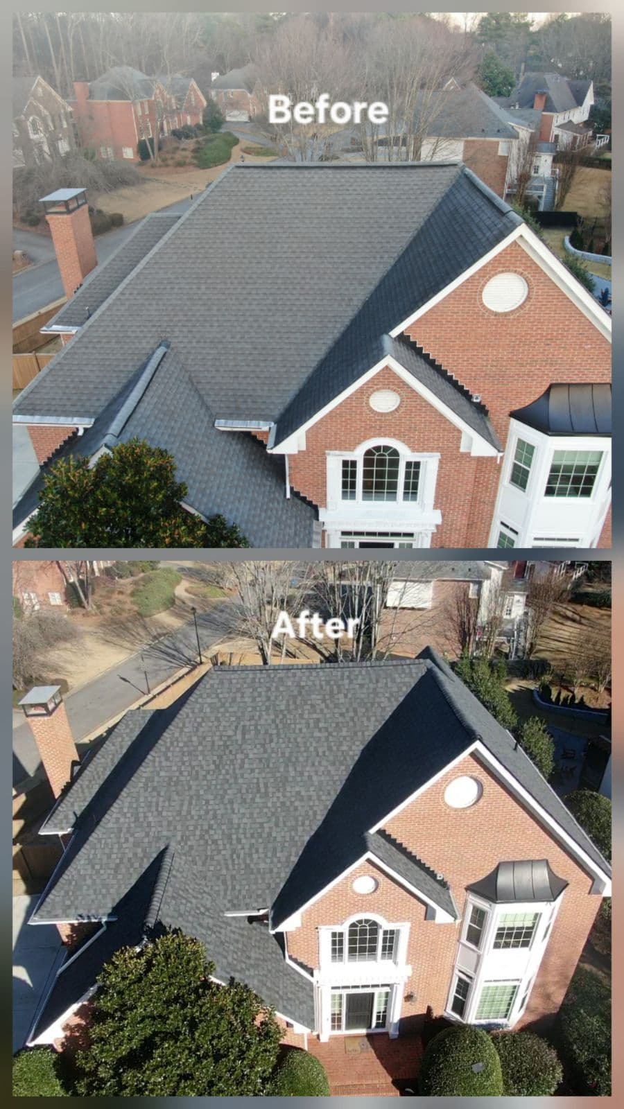 Before and after: Storm Damage Restoration