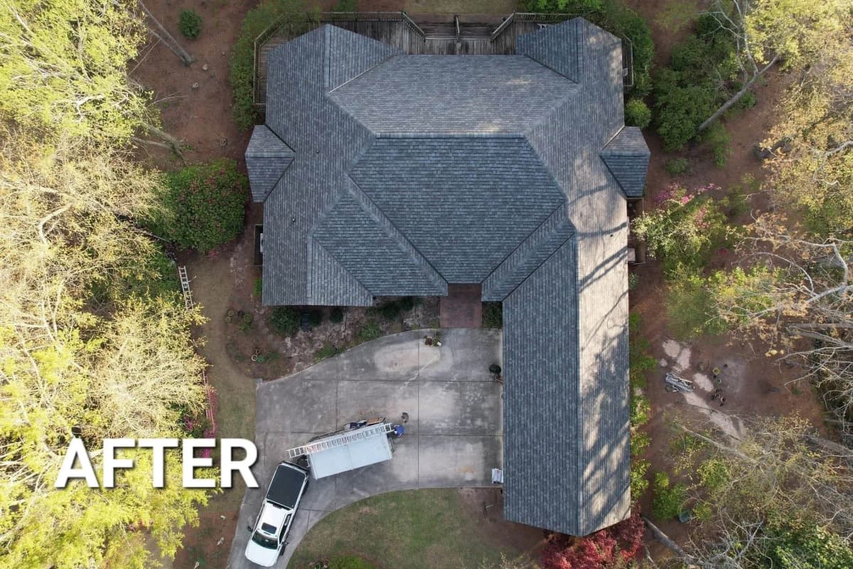 GAF Timberline HDZ - Barkwood - after