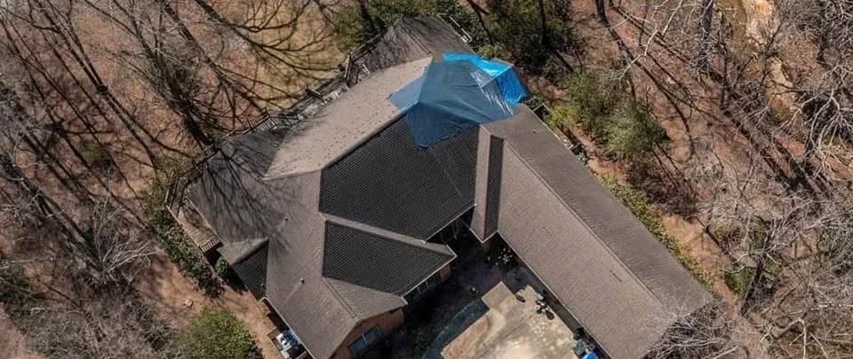 GAF Timberline HDZ - Barkwood - before