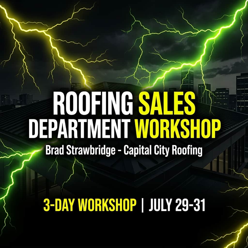 Brad Strawbridge Speaking at the Business411 Roofing Sales Department Workshop