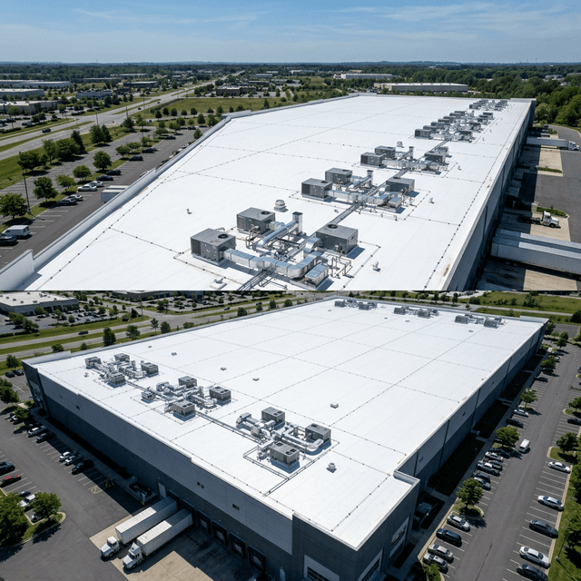 38,000 Sq Ft TPO Office Complex Re-Roof photo 2