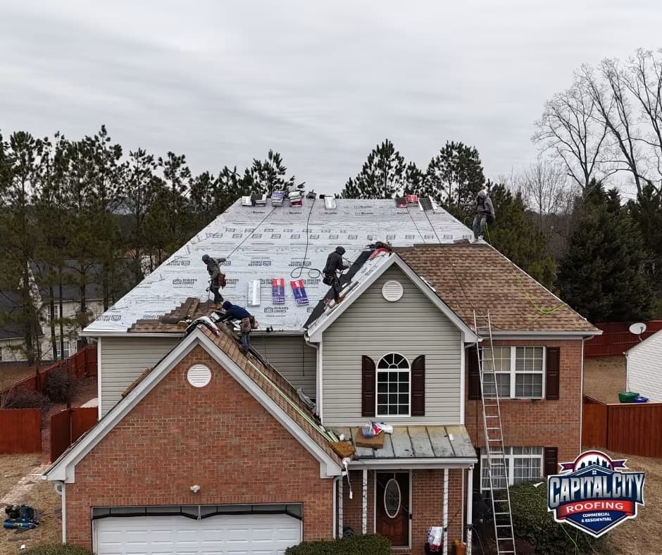 GAF Timberline HDZ Shakewood Roof Replacement in Alpharetta, GA photo 4